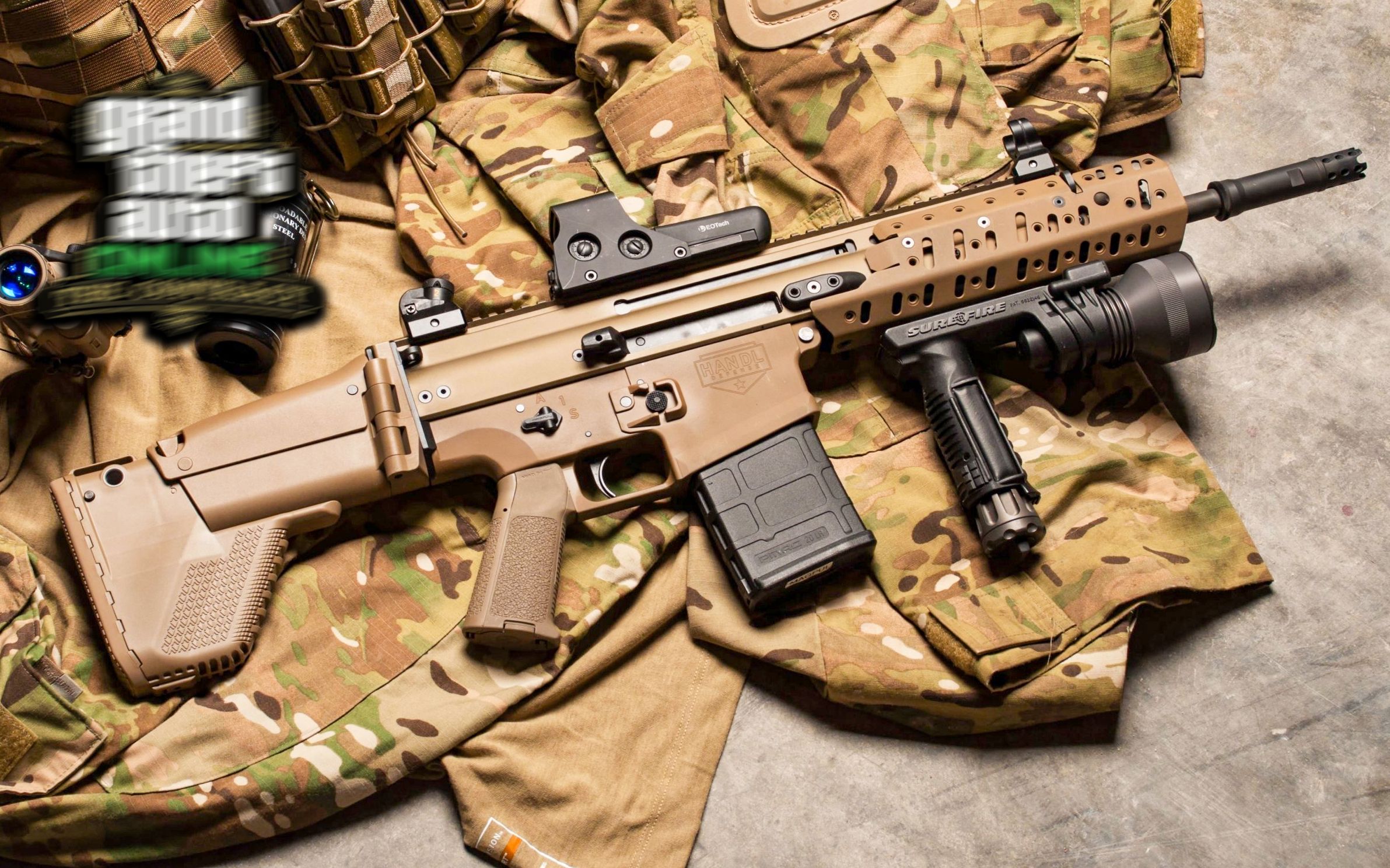 在线模式最新更新武器:重型步枪,神似scar的昂贵突步!