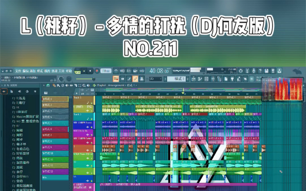 [图]L（桃籽） - 多情的打扰（DJ何友版）演示工程 伤感歌曲 车载音乐