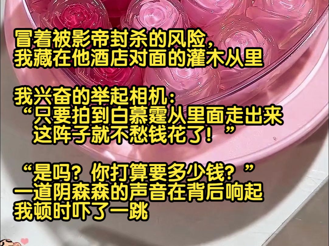 只要钱到账照片立刻删除,你是个gay的事,我也会保密….白慕霆目光暗沉,嗓音沙哑:“那是一千万,另外一千万买你一晚.可别被我这个死gay弄哭了,...