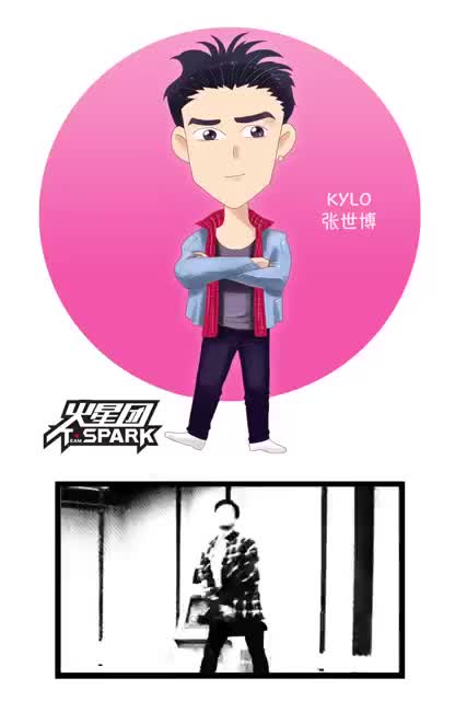 teamspark火星团成员张世博漫画形象公开