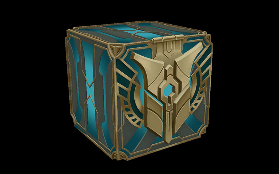 【maya建模】lol海克斯宝箱模型制作,3d游戏场景道具建模