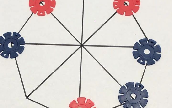 新年聚会小游戏自制益智小游戏三子棋锻炼孩子的全局观专注力反应能力