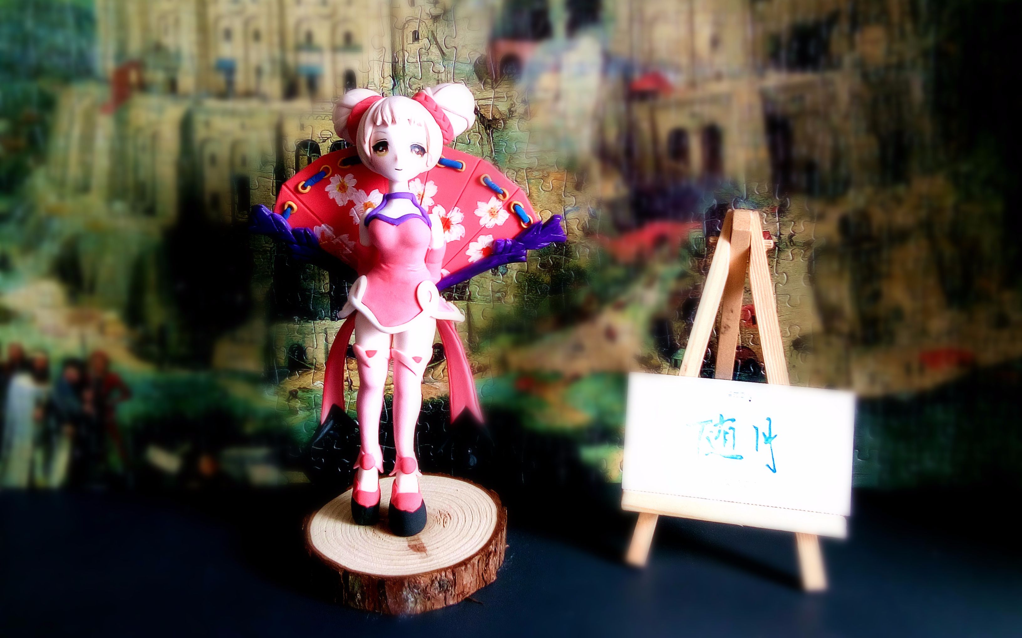 八倍速捏一个小乔,你们就说萌不萌嘛[王者荣耀小乔超轻粘土]