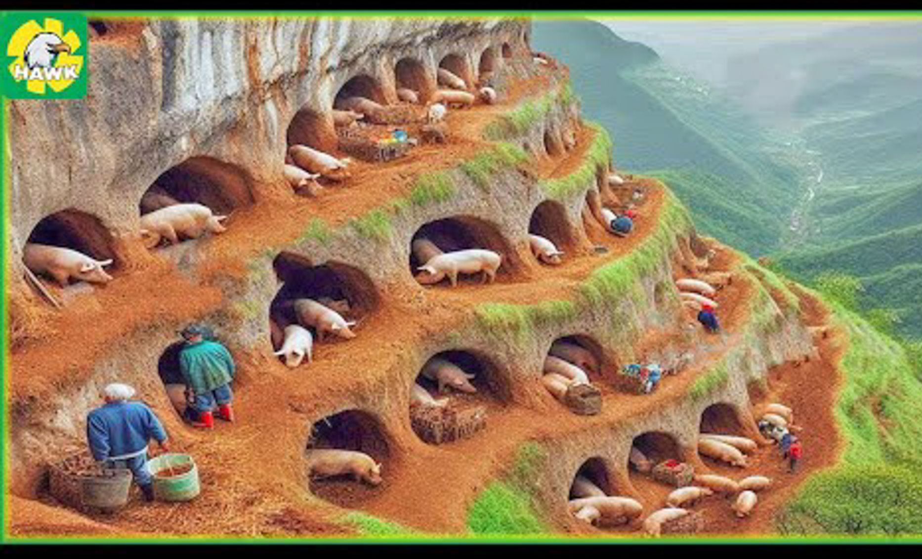 中国散养养猪场