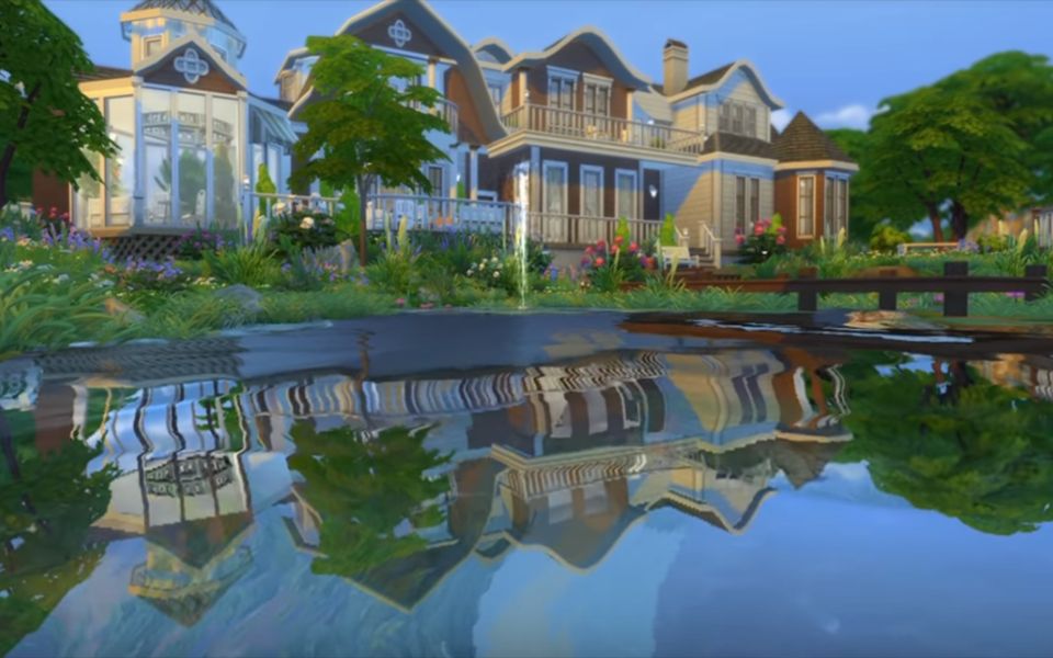 【模拟人生4房屋速建】【nocc】湖心小筑