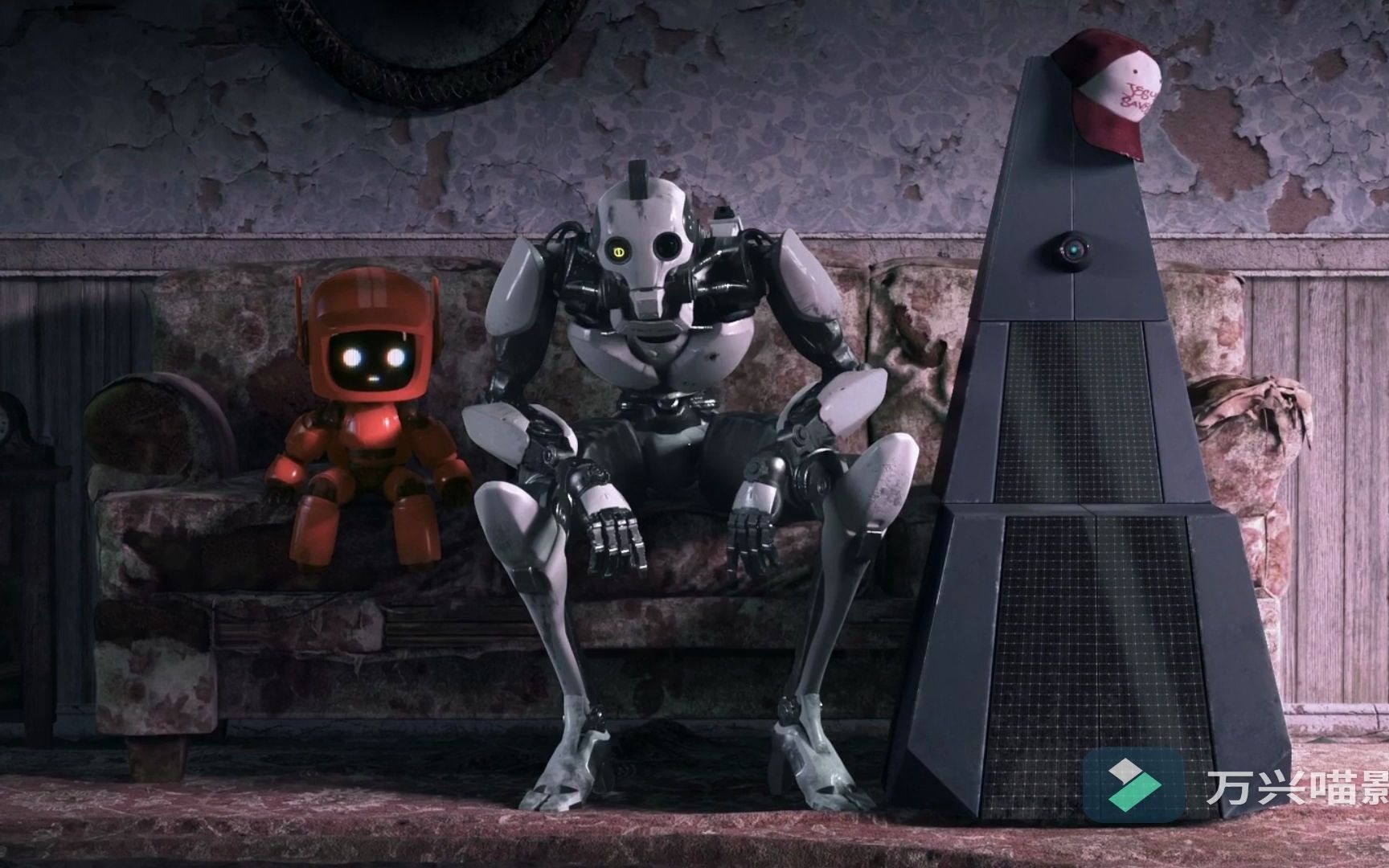 【爱死机】第一季第二集 三个机器人 人类因核战灭绝 水视频解说