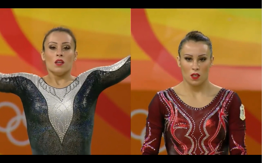 经典重温跑车姐vanessa ferrari里约奥运会自由操对比