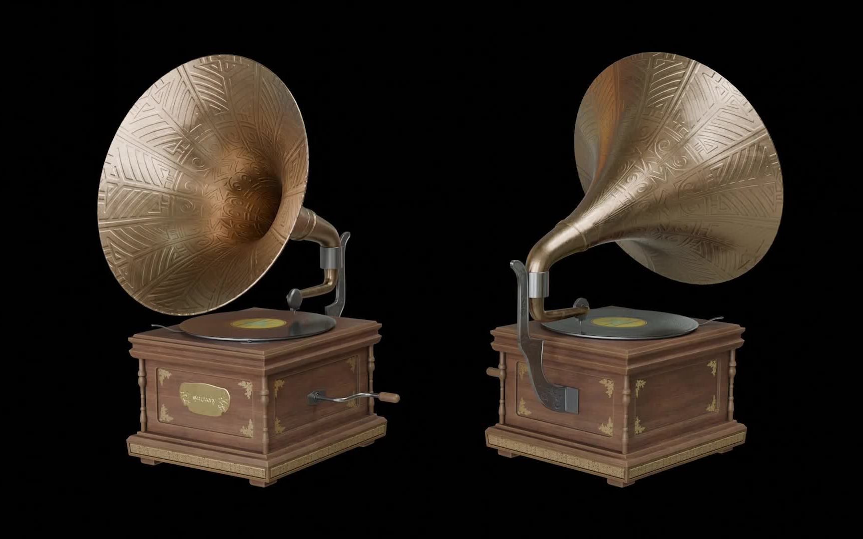 [图]Udemy - Creating a Gramophone in Blender and Substance Painter留声机建模贴图制作【Blender】