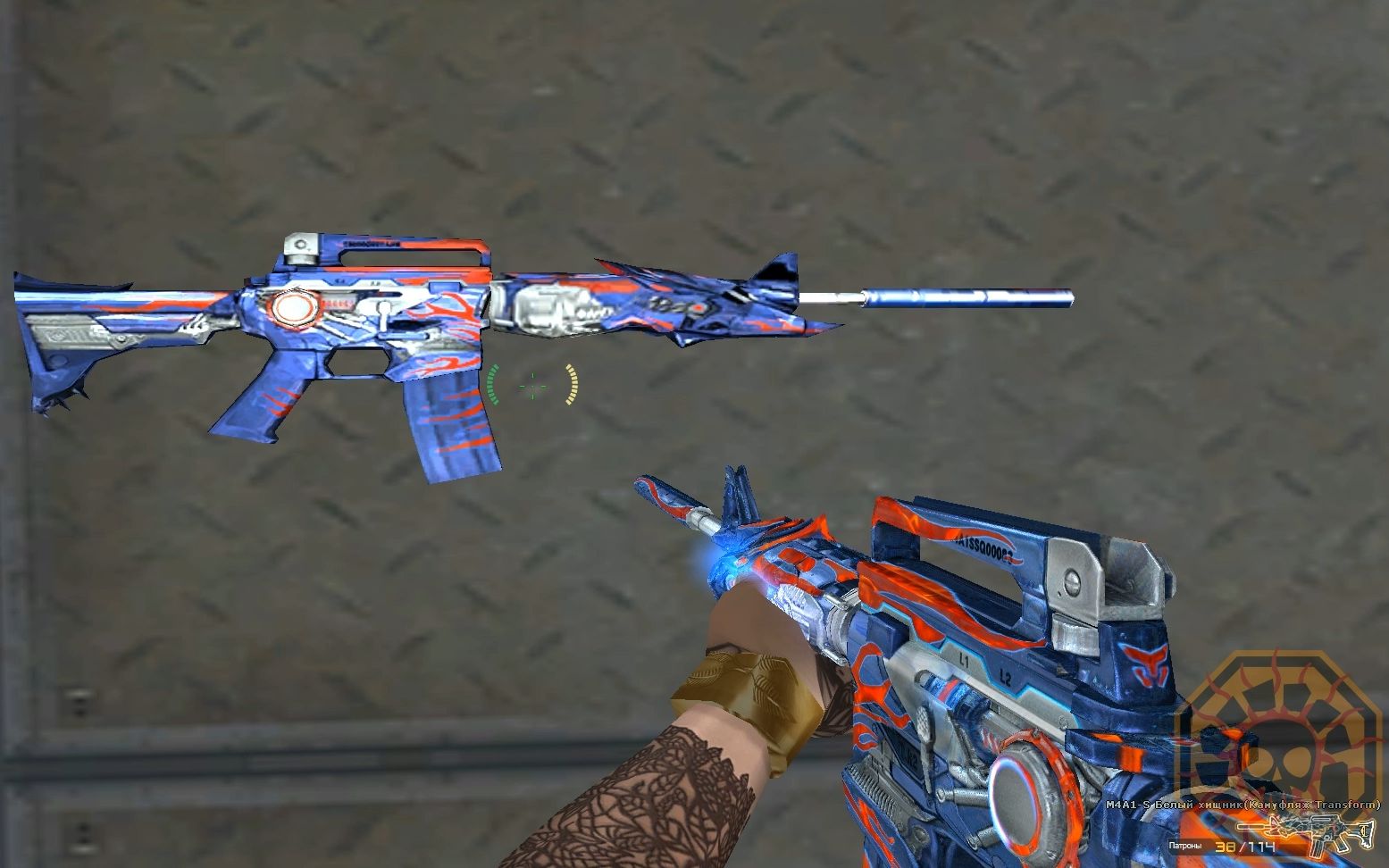 cf穿越火线俄服雷神能量核心m4a1sironbeasttransformskin