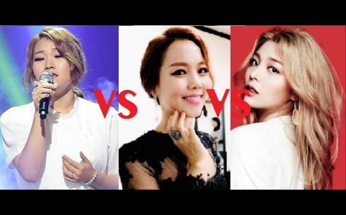 韩国顶级女歌手素香ailee孙胜妍a4bb5唱功对比2016版本