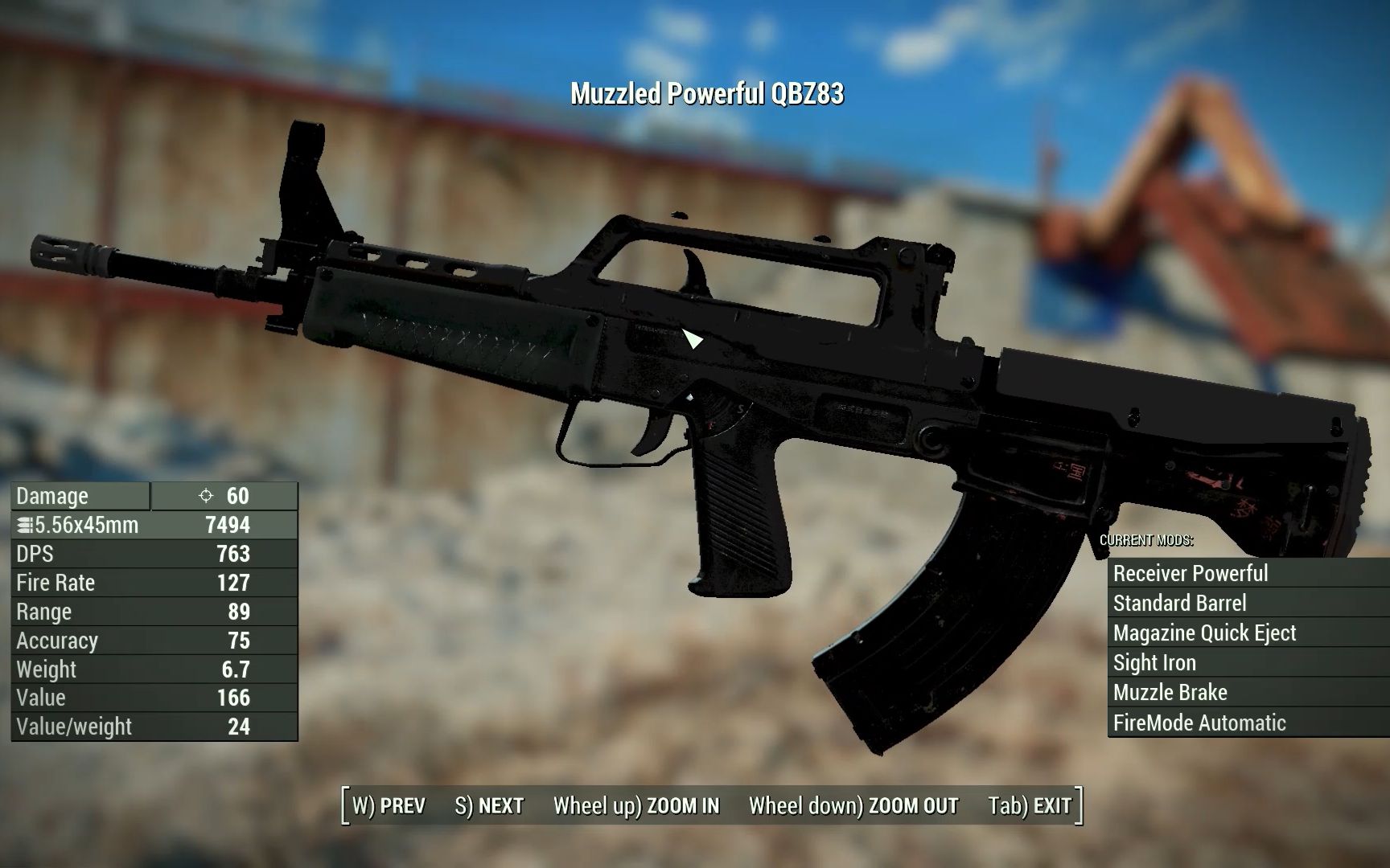 辐射4枪械mod-使命召唤冷战中的qbz83