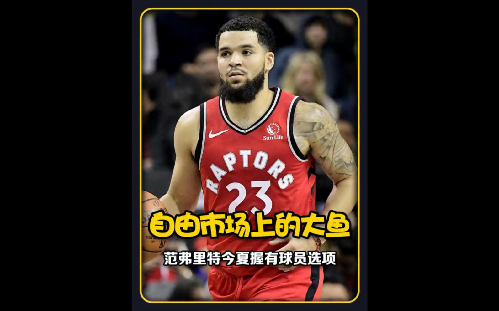 NBA资讯:猛龙后卫范弗里特是市场上的大鱼之一哔哩哔哩bilibili