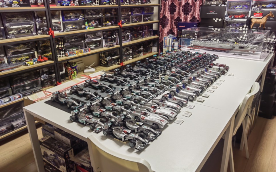 【f1赛车模型】1比18 梅赛德斯 f1车模展(第一集)