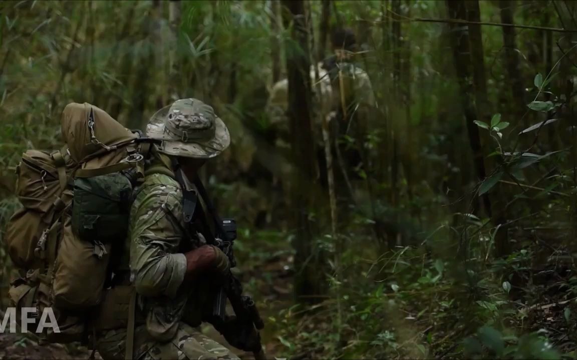 科技与军事美国陆军绿色贝雷帽在日本进行丛林作战训练2209