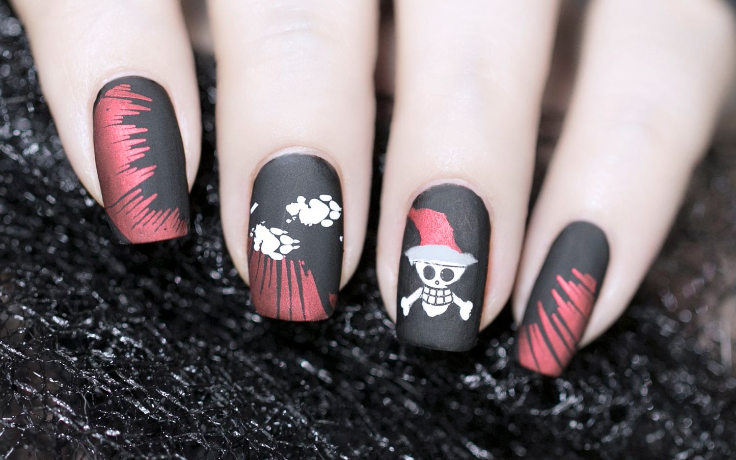 【俄罗斯田园猫】超酷的圣诞骷髅美甲,男生也能做的美甲