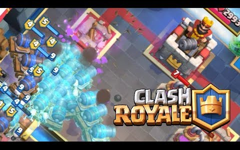 [图]【陈捷chen_jie】部落冲突:皇室战争| clash royale | 3倍圣水有多少台战车? 3 elixir how many cannon cart