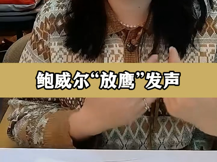 鲍威尔“放鹰”发声哔哩哔哩bilibili