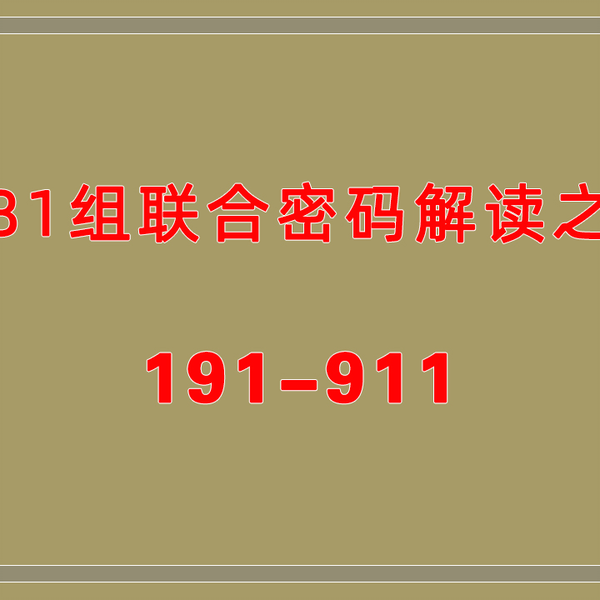 生命数字密码解读，生命密码81组联合密码解读之191-911_哔哩哔哩_bilibili