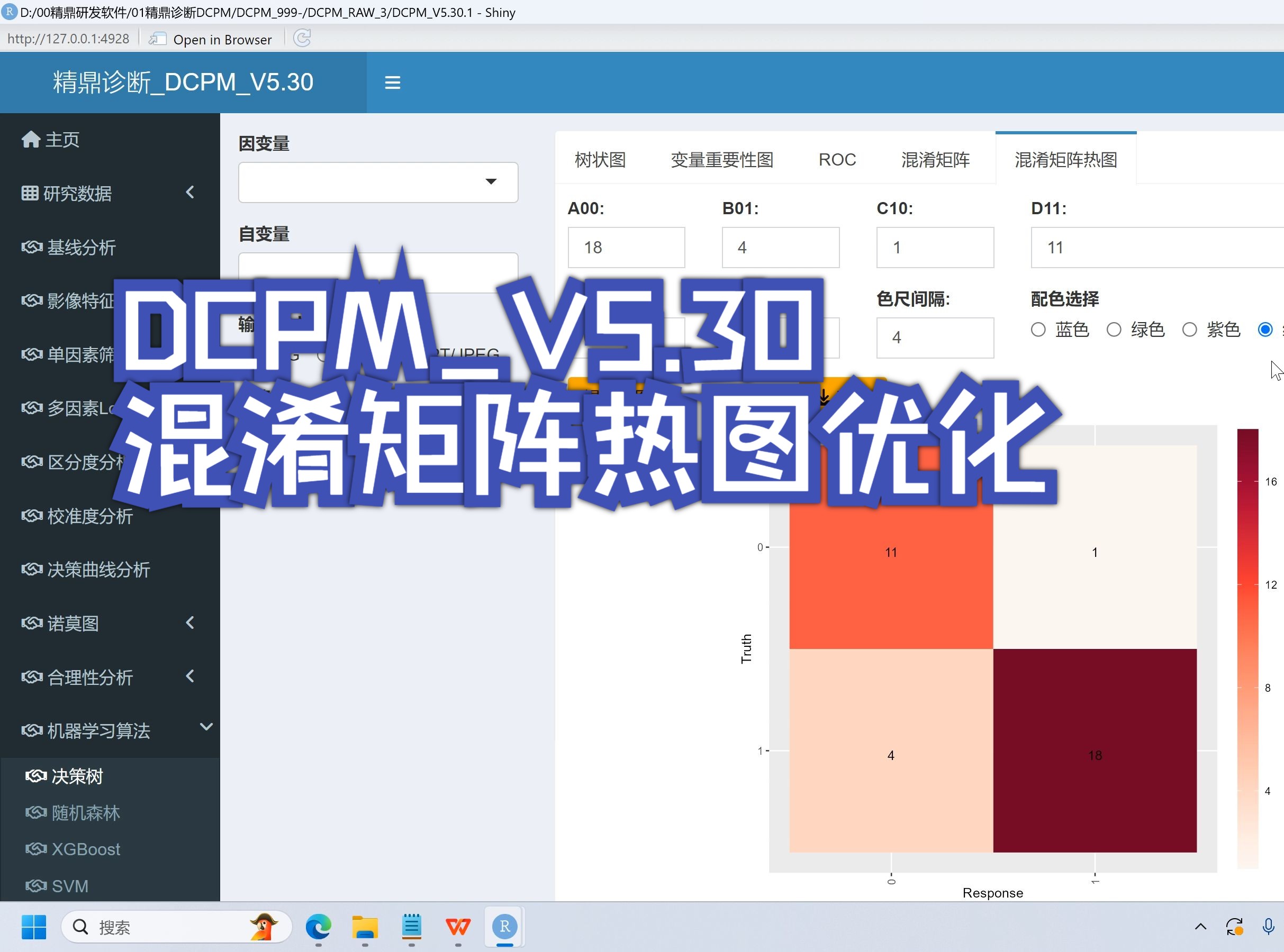 精鼎诊断临床预测模型V5.30混淆矩阵热图优化哔哩哔哩bilibili