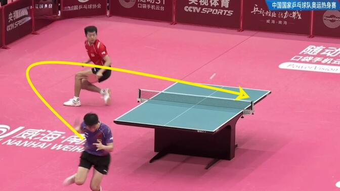 马龙最不可思议一球，刘国梁满脸不敢相信：这是打乒乓还是耍杂技