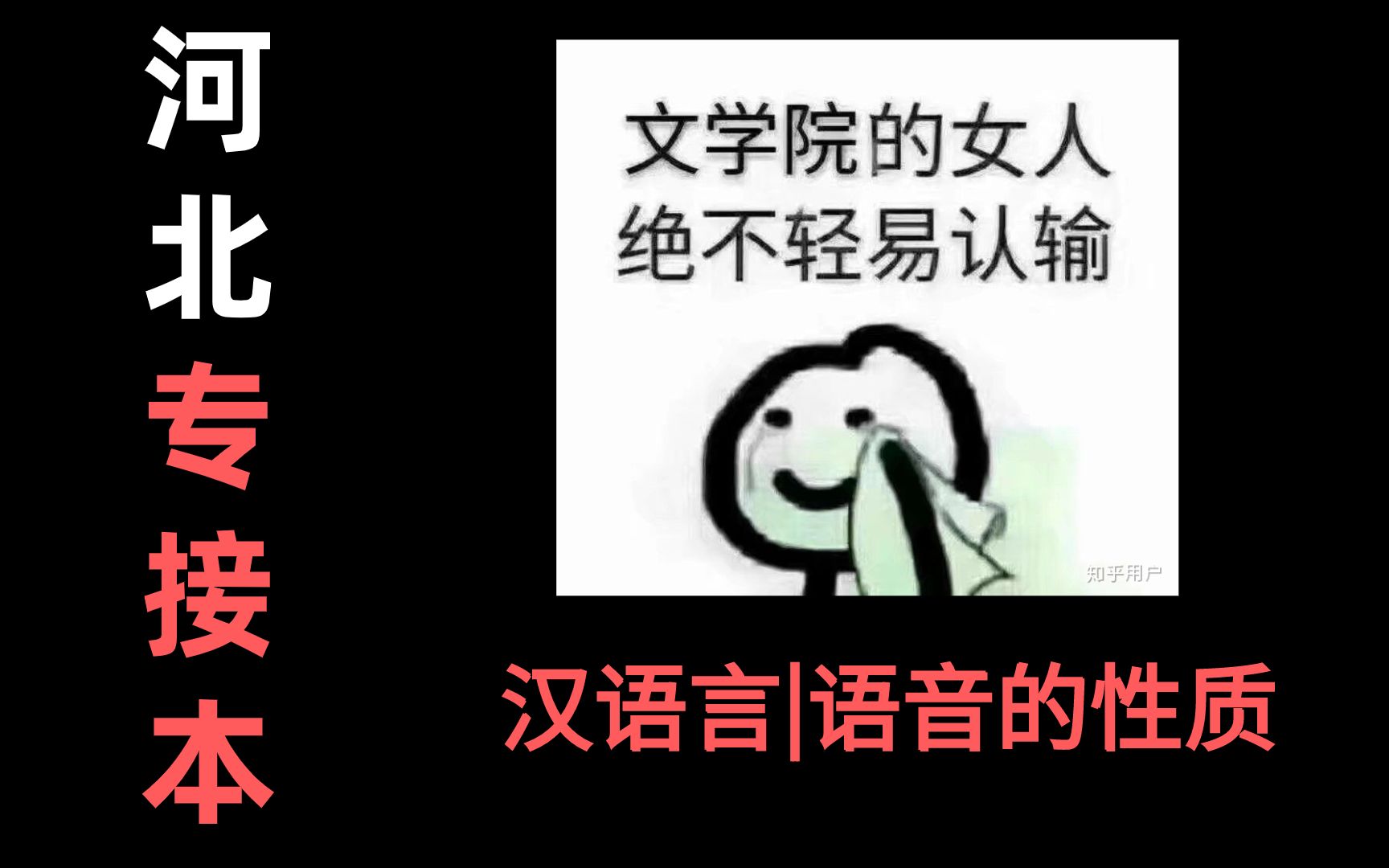 河北专接本|汉语言文学语音的性质哔哩哔哩bilibili