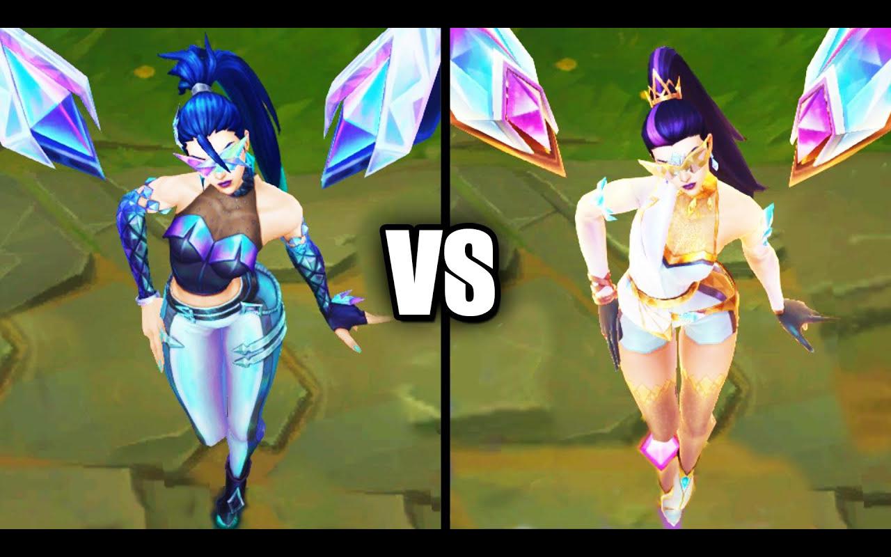 「皮膚對決」 虛空之女·卡莎 - k/da all out vs k/da all out 至臻