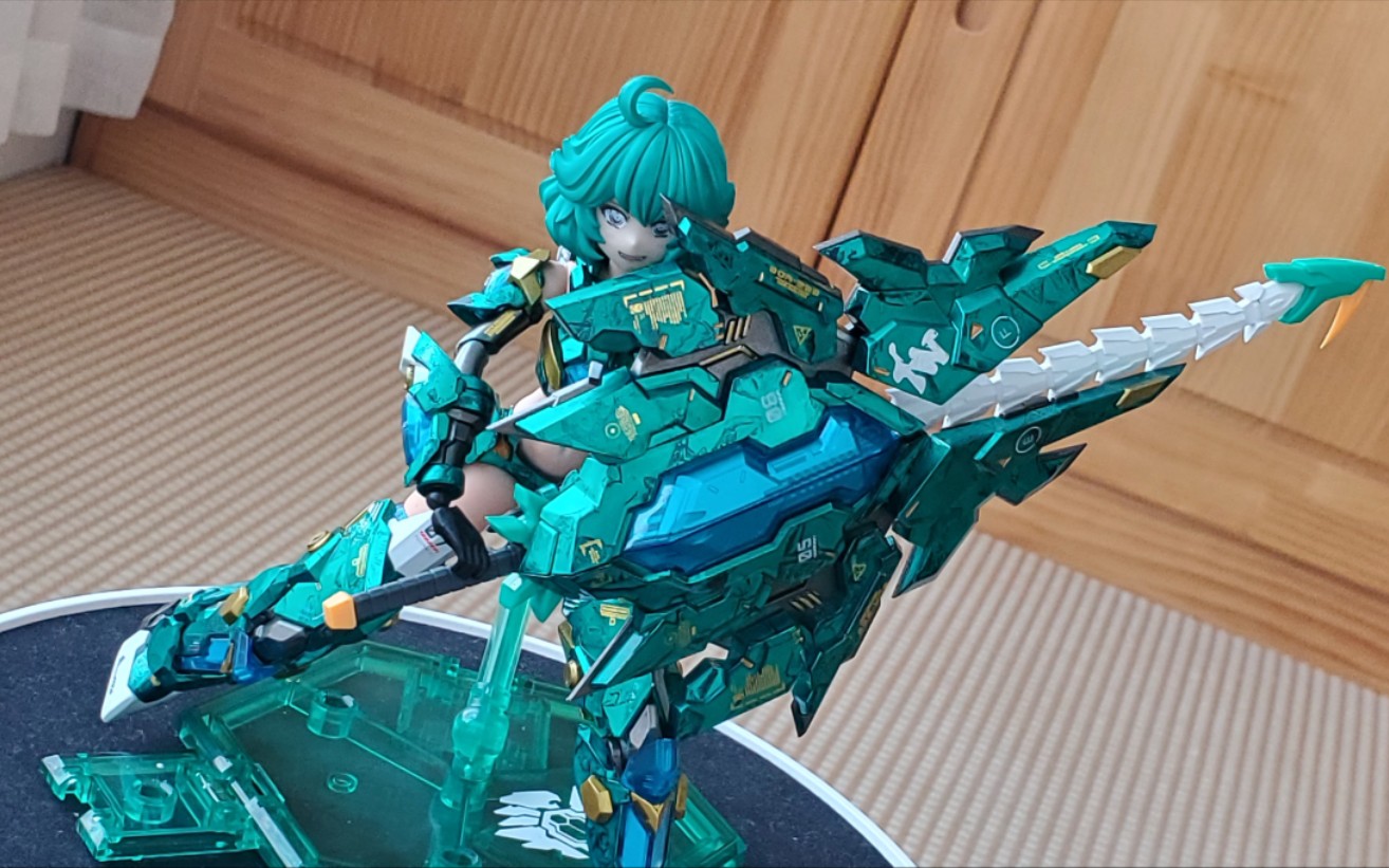 [模型 机娘 喷涂]御模道 玄武 机娘 喷涂 云石纹理_哔哩哔哩_bilibili