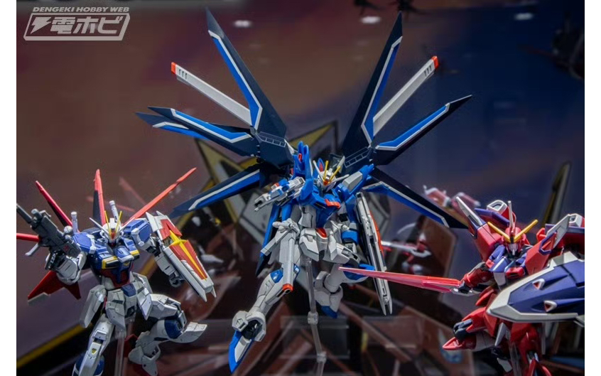 hg 飞升自由高达,不朽正义高达,rg 威力脉冲高达 ii 新展示