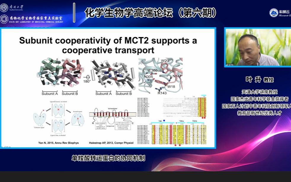 天津大学 叶升单羧酸转运蛋白的协同机制哔哩哔哩bilibili