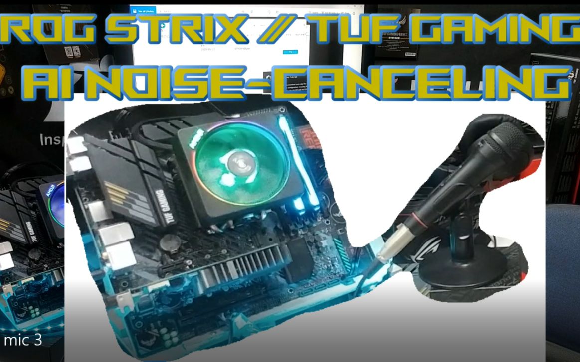 [饼哥超有料]~(字幕)AI 降噪麦克风 软件版(AI NoiseCanceling) ROG STRIX / TUF GAMING B550系列都有喔~哔哩哔哩bilibili