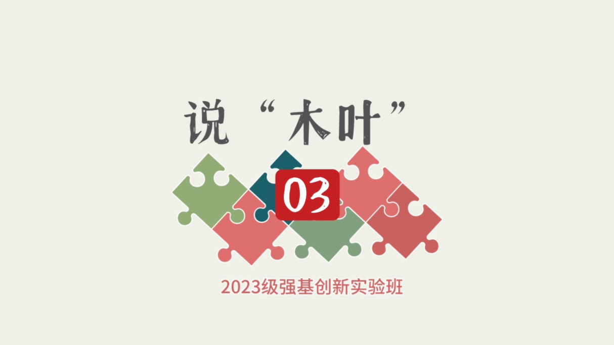 【2023级强基班】《说“木叶”》03哔哩哔哩bilibili