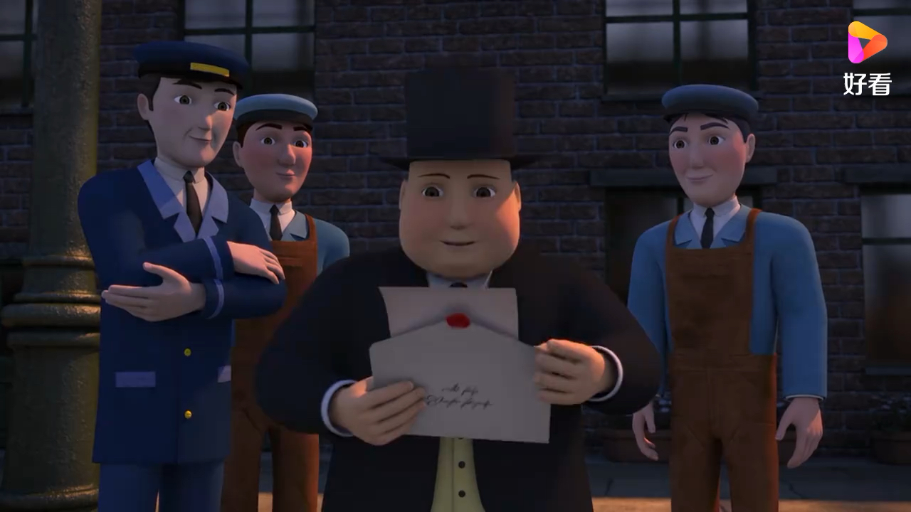 托马斯:胖总管受到女王的信,邀请他去颁奖,指名要托马斯一起