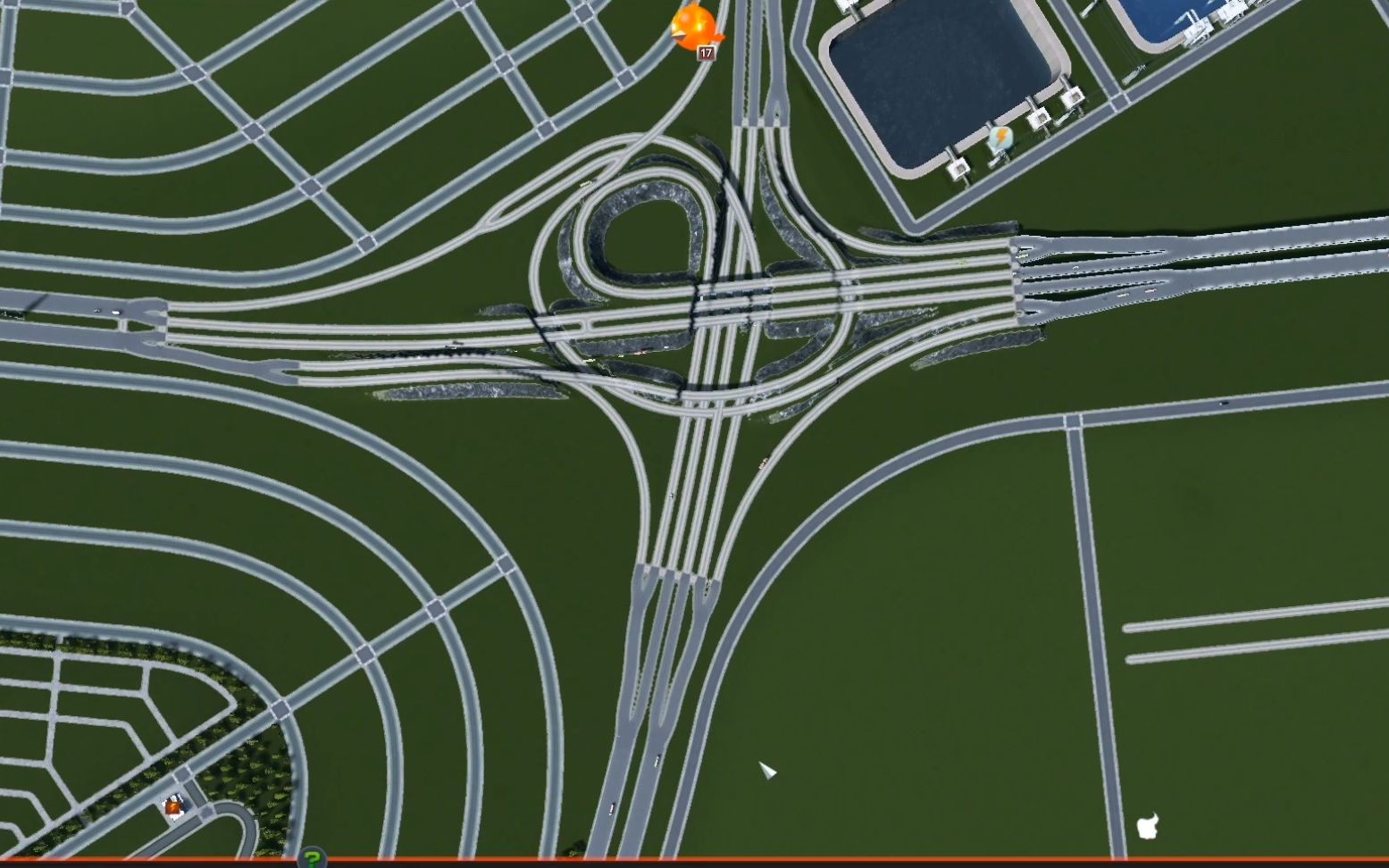 城市天际线立交桥模组图片