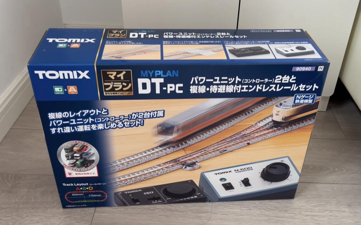 tomix n比例ABD轨道入门大套装开箱，FG17和N600控制器跑迷拟堂和kunter