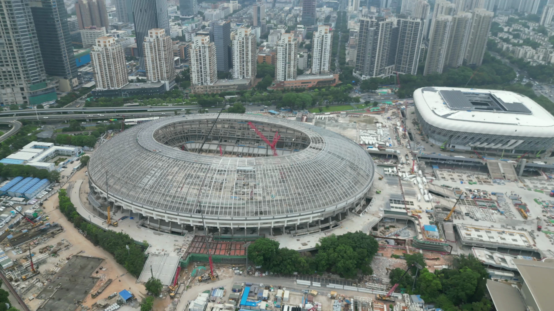 重建中的深圳巨蛋体育场哔哩哔哩bilibili