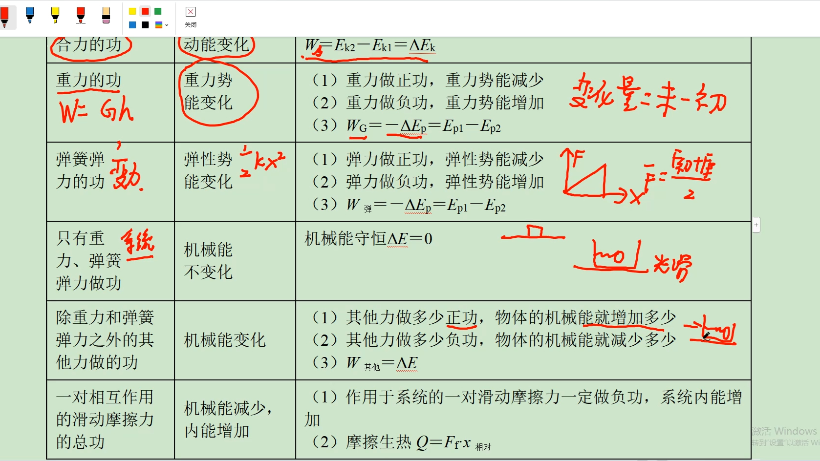 [图]高一物理功能关系与能量守恒