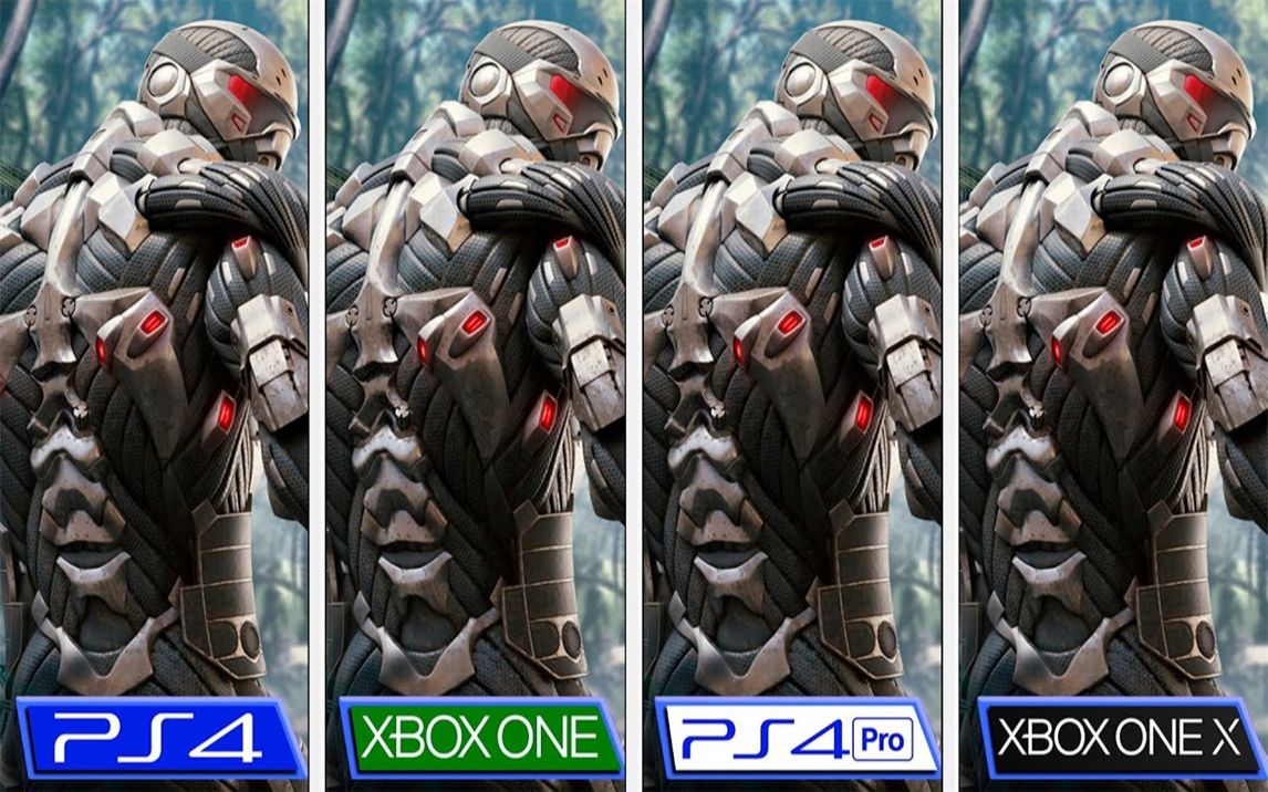 [图]《孤岛危机1：Remastered》 PS4 PS4 Pro vs XB1 XB1X 游戏画面对比+帧数对比 4K视频