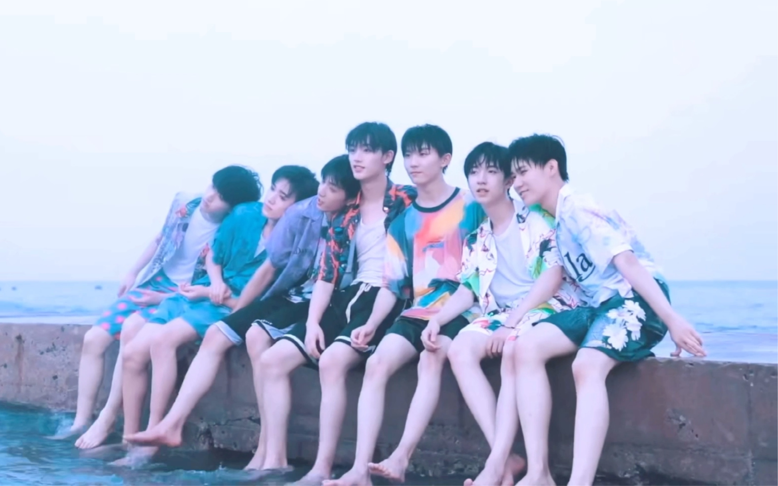 【时代少年团】海边 沙滩 贝壳 少年