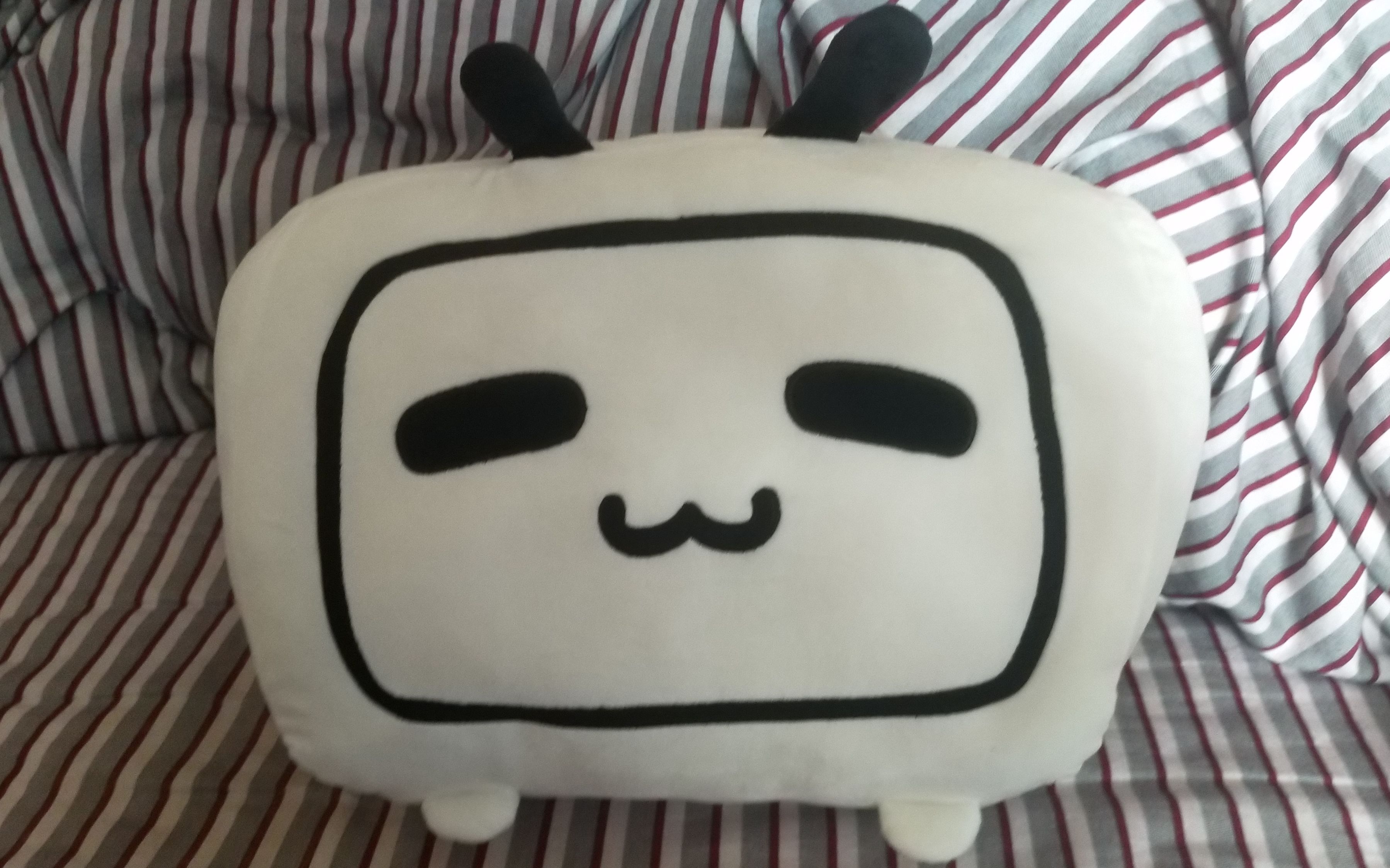 b站小电视抱枕开箱.