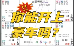 Download Video: 紫微斗数之你能开上豪车吗？