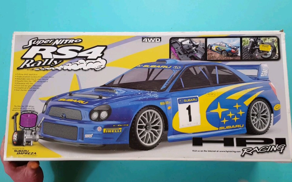 【怀旧开箱】HPI 1/10 RS4油动遥控车 斯巴鲁 impreza 拉力 四驱4WD 遥控车哔哩哔哩bilibili