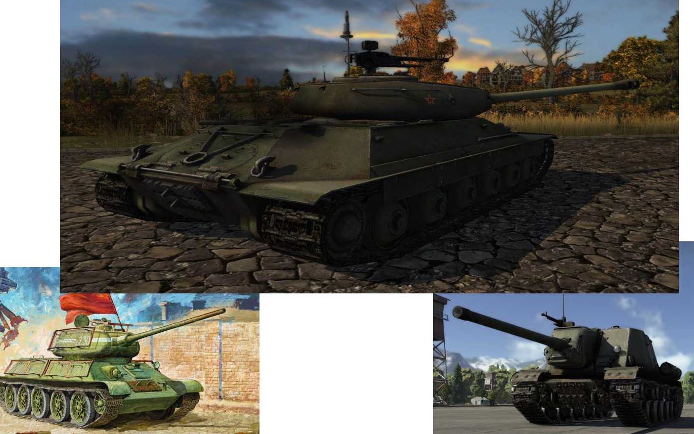 [坦克世界闪电战]【world of tank blitz】is-6 t-34-85鲁迪 isu-122s