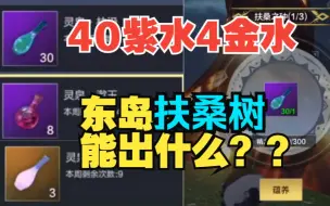 【妄想山海】40紫水+4瓶金水 东岛扶桑树正式服版本能出什么？