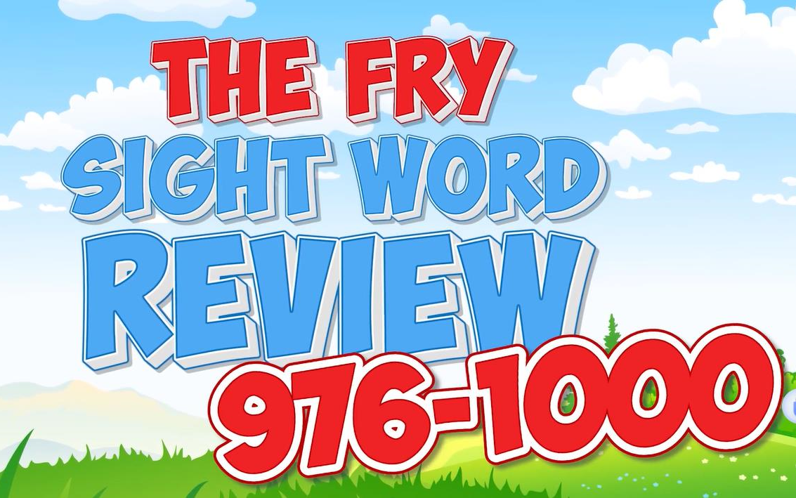 【快乐掌握1000关键词】魔性大叔Jack Hartmann纯正美音学英语 Fry Sight Word Review 1000完整版哔哩哔哩bilibili