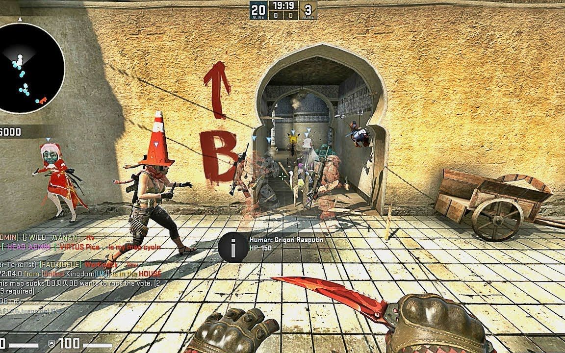 【csgo僵尸逃跑】rush b !