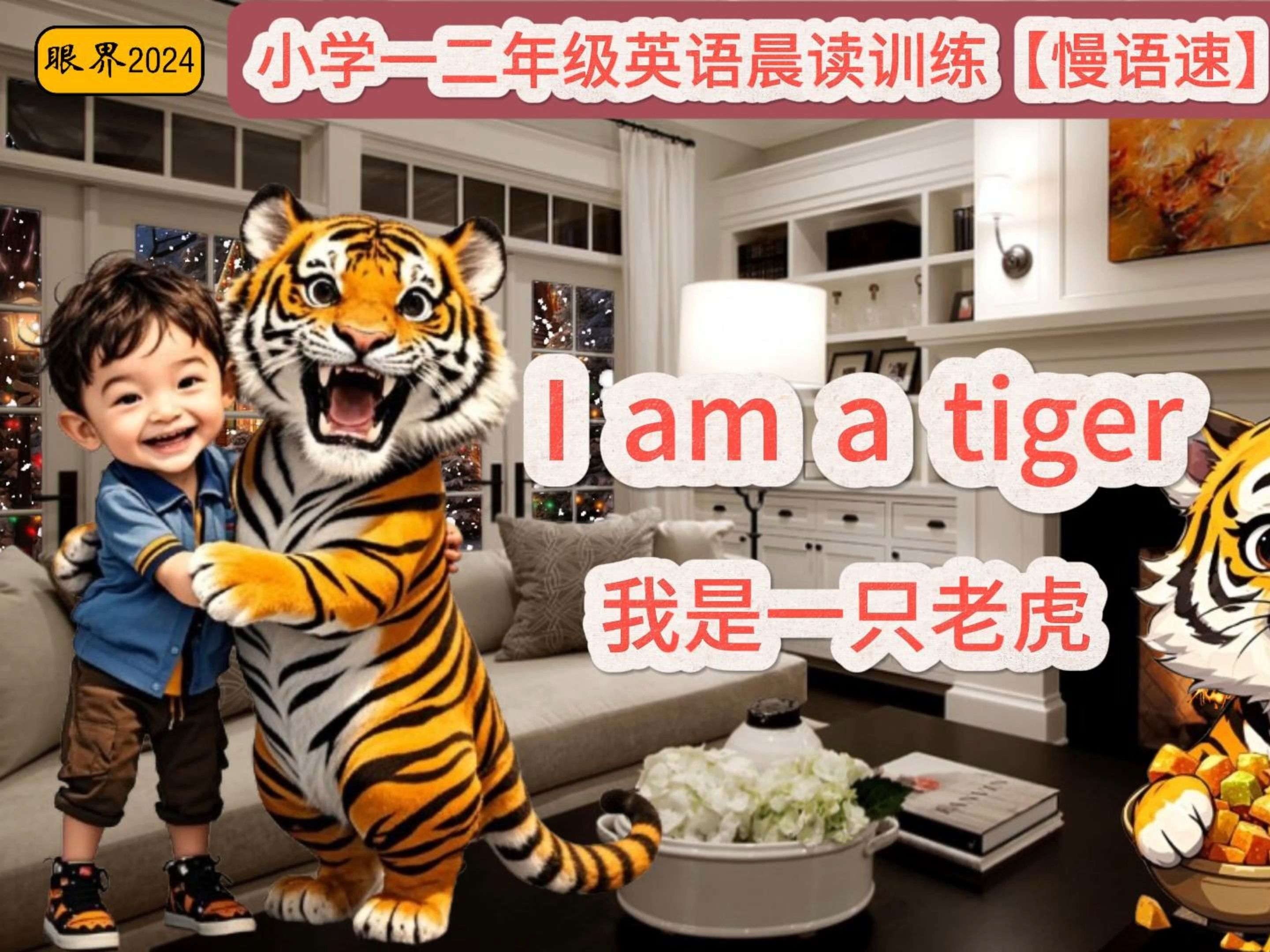 look at the tiger图片