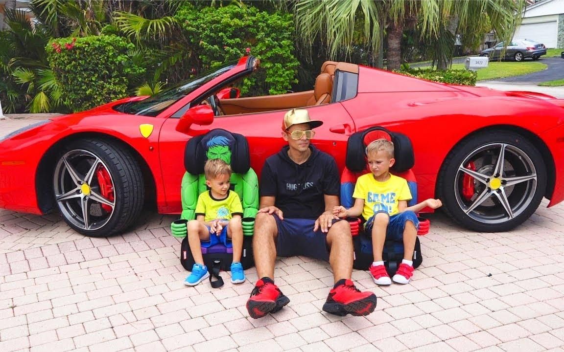 爸爸的跑车只有两个座位尼基兄弟却都想坐爸爸的车怎么办呢