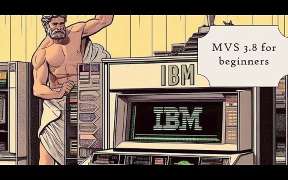 大型机操作系统演示 IBM MVS 3.8哔哩哔哩bilibili