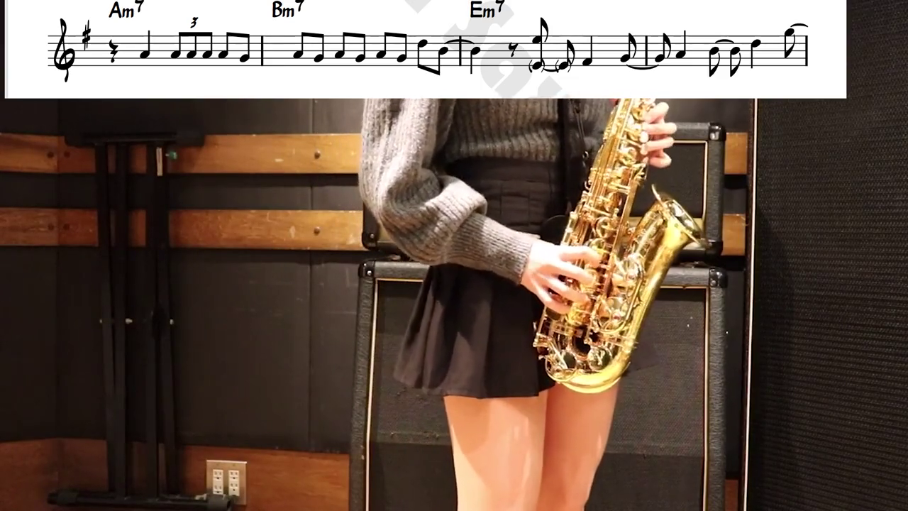 中音萨克斯谱廻廻奇譚咒术回战萨克斯乐器演奏萨克斯教学乐器前奏