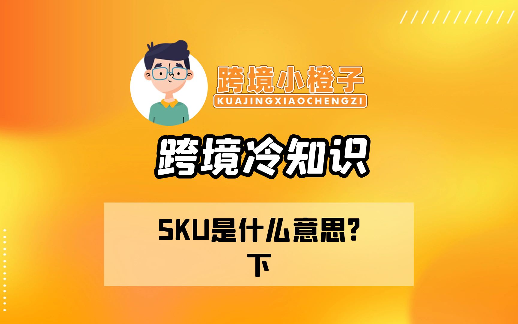 跨境冷知识:SKU是什么意思?下哔哩哔哩bilibili